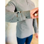 HM550697 TWEED H LS POLO 963DK GREY 4