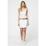 JPE1319FG JUPE AVEC CEINTURE BLANC 3