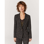 IKKS-VESTE TAILLEUR EN POLYCREPE IMPRIME KAKI FEMME-BU40005-56_2