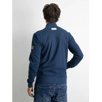 M-1020-SWC321 - Men Sweater Collar Zip 5082 Petrol2