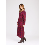 Robe midi ajustée avec un col V ORLANNE cassia fus