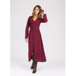 Robe midi ajustée avec un col V ORLANNE cassia fus