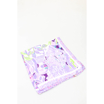 foulard carré fleuri - violet - MAR