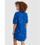 robe chemise bleu électrique  I.Code