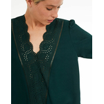 IKKS-TOP VERT PINEGREEN ENCOLURE V EN BRODERIE ANGLAISE I_CODE-QR11194-58_4