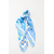 foulard carré fleuri - Bleu - MAR