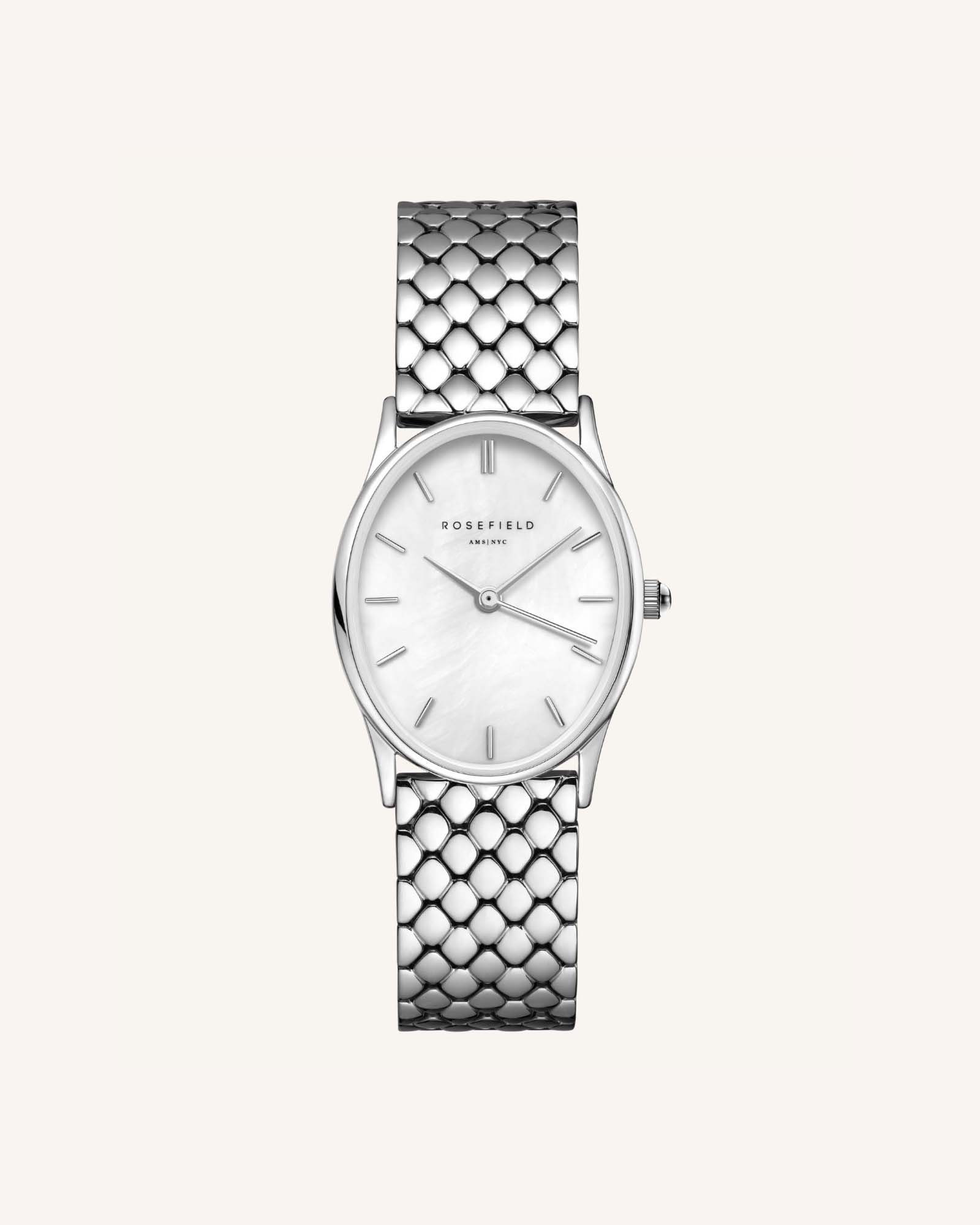Montre Rosefield The Oval argent OWGSS-OV03
