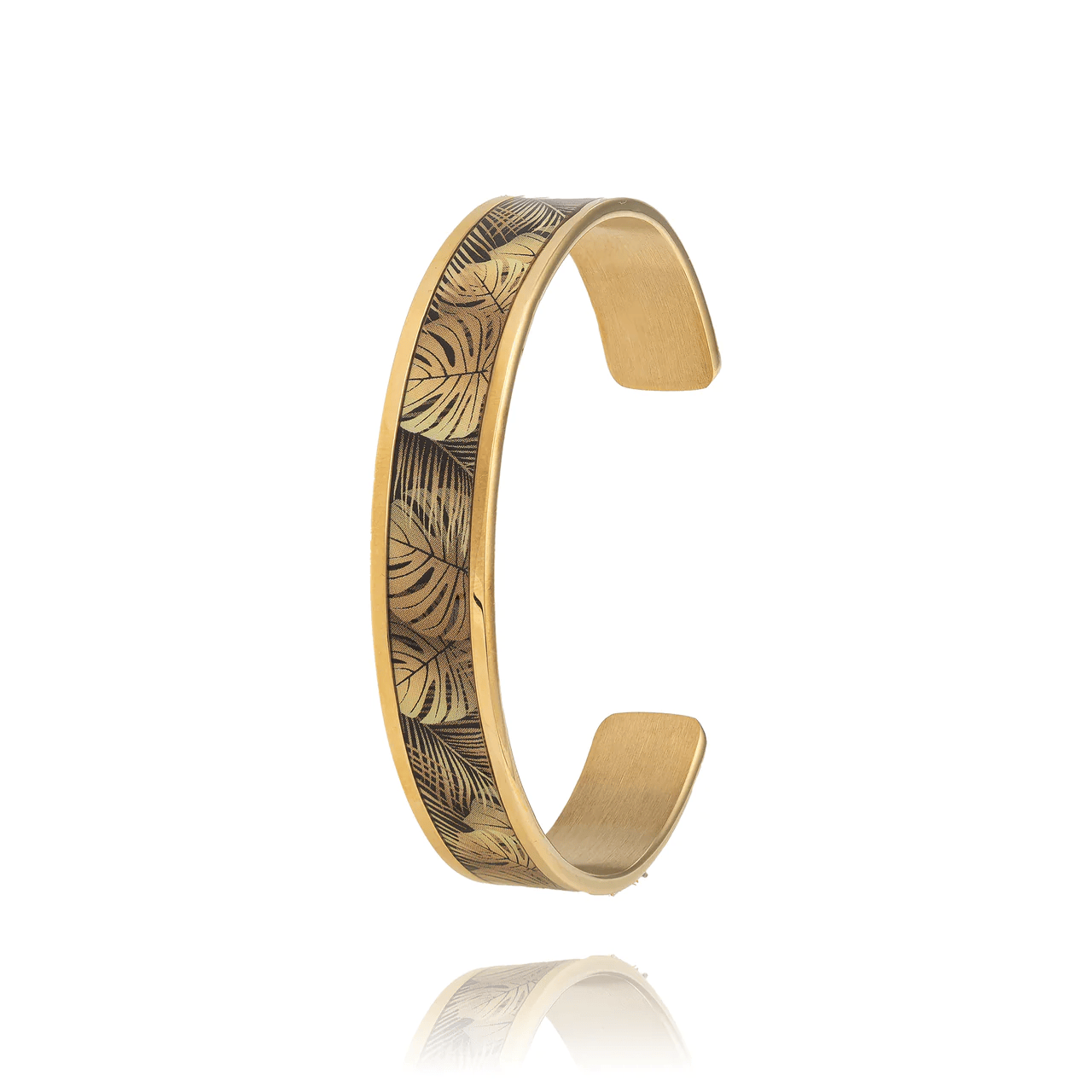 jonc-bracelet-feuille-nature-et-decouverte-femme-acier-dore-louise-garden-mof1218