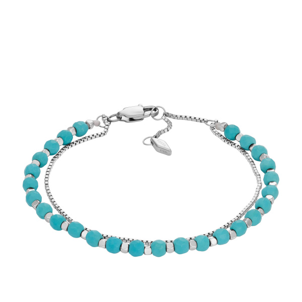 Bracelet en perle de Turquoise Fossil JF04445040
