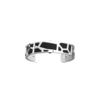 manchette-les-georgettes-girafe-argent-14mm-noir-blanc