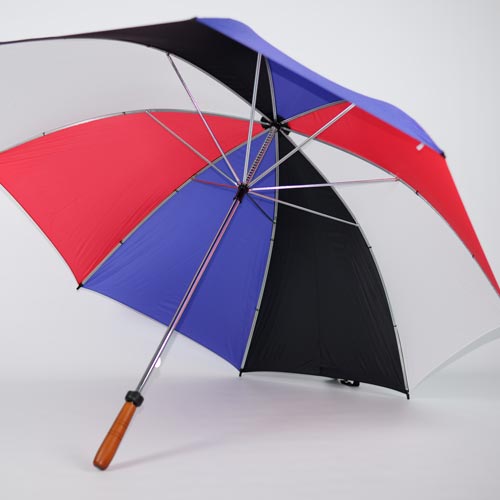 Grand parapluie de golf solide rouge