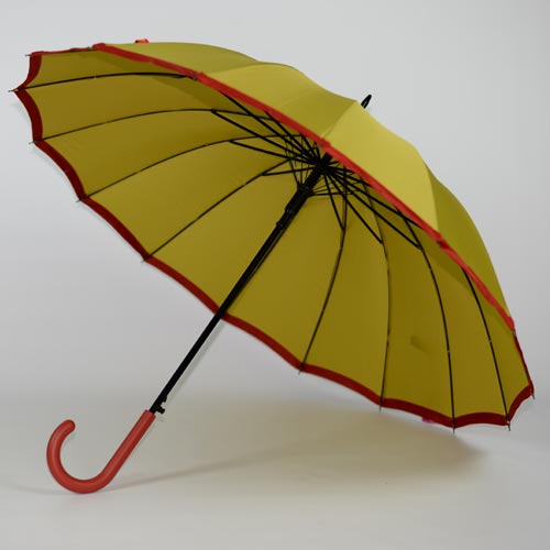 parapluie résistant femme holi jaune
