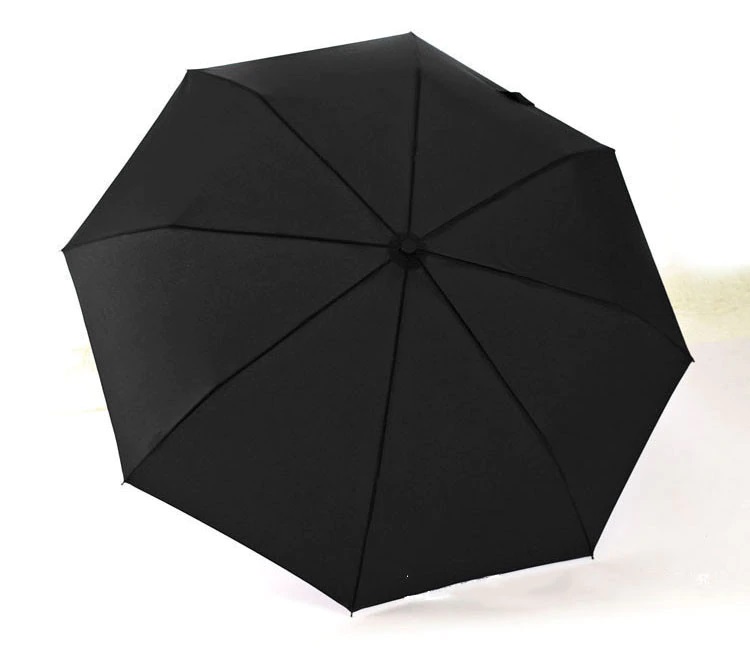 Parapluie pliant grand diamètre noir haut