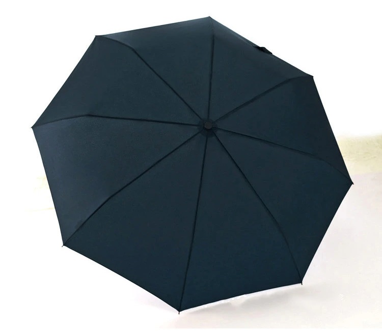 Parapluie pliant grand diamètre bleu haut