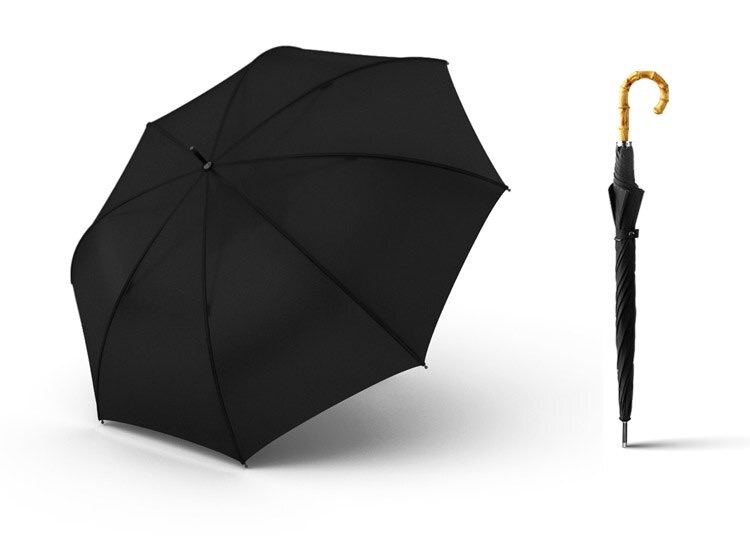 parapluie avec poignée bambou