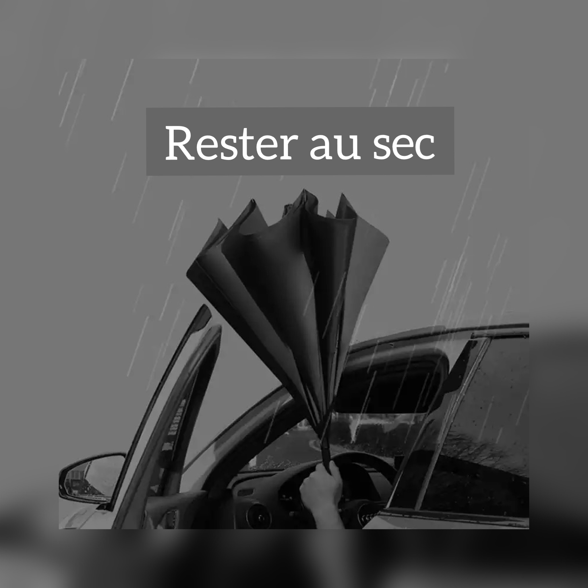 rester au sec avec un parapluie inversé