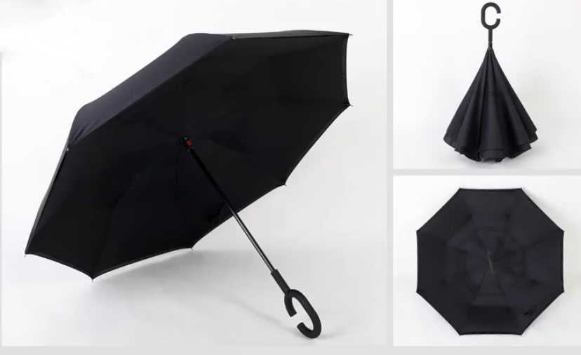 parapluie inversé couleur noire