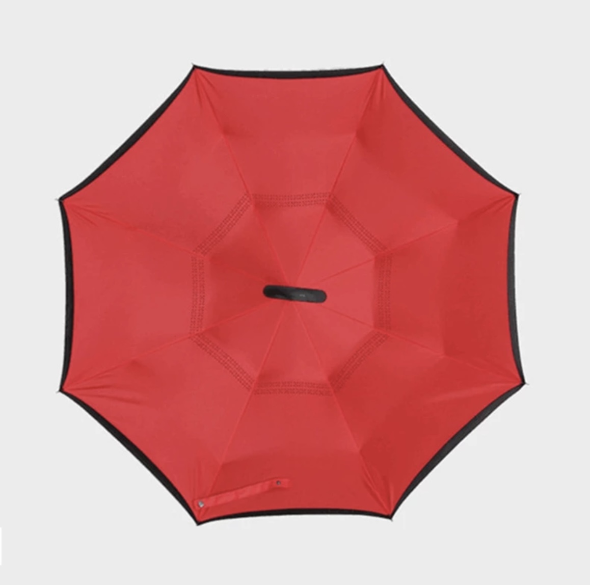 toile intérieure parapluie inversé rouge