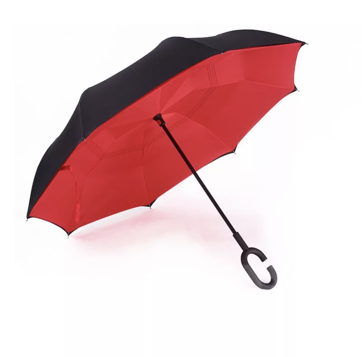 parapluie inversé rouge