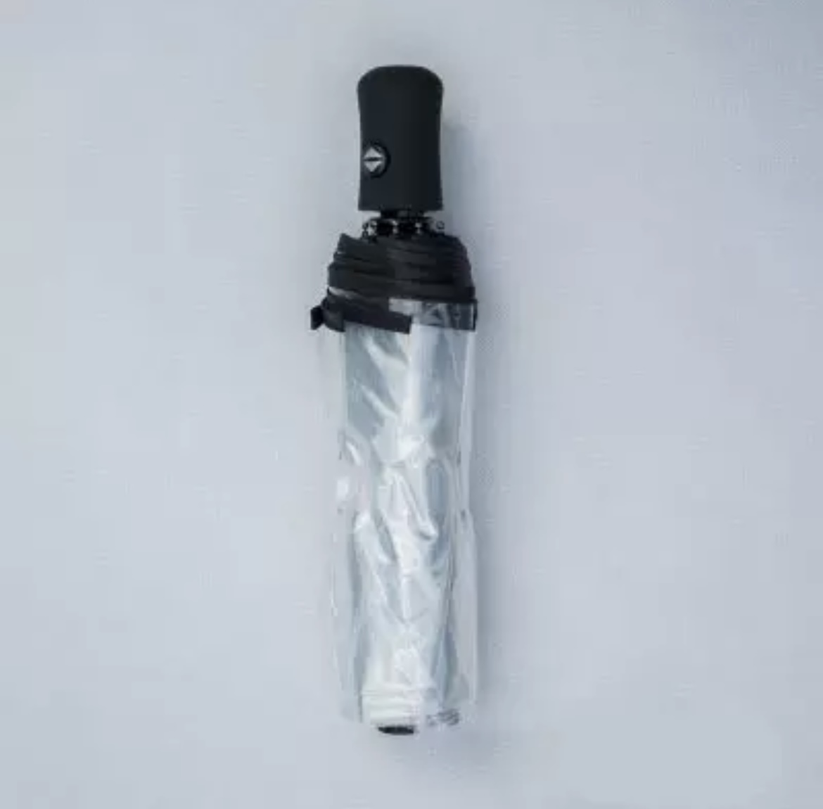 parapluie transparent pliant bordure en noire