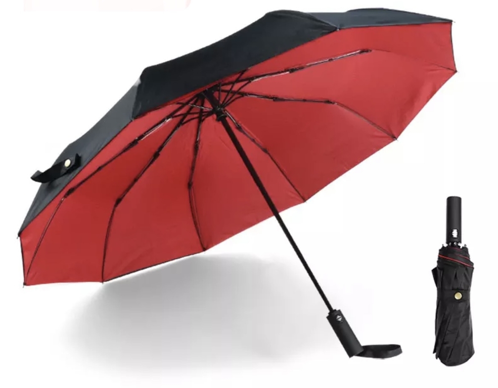 mini parapluie pliant roses rouges Pierre Cardin