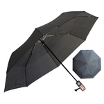 Parapluie pliant de qualité noir rayures profil