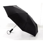 Parapluie pliant grand diamètre noir profil