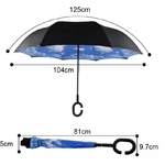 dimensions parapluie inversé imprimé blue sky