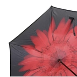 toile parapluie inversé fleur rouge