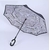 parapluie inversé imprimé journal coloris blanc