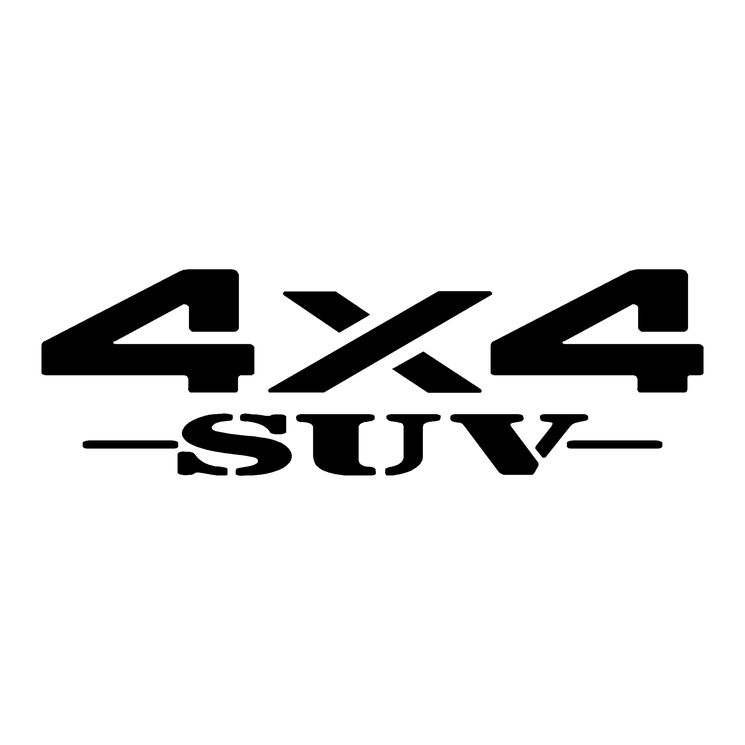 2 Stickers 4x4 Decal Tout-Terrain SUV Pick-up Quad ATV D-272 Couleurs au choix