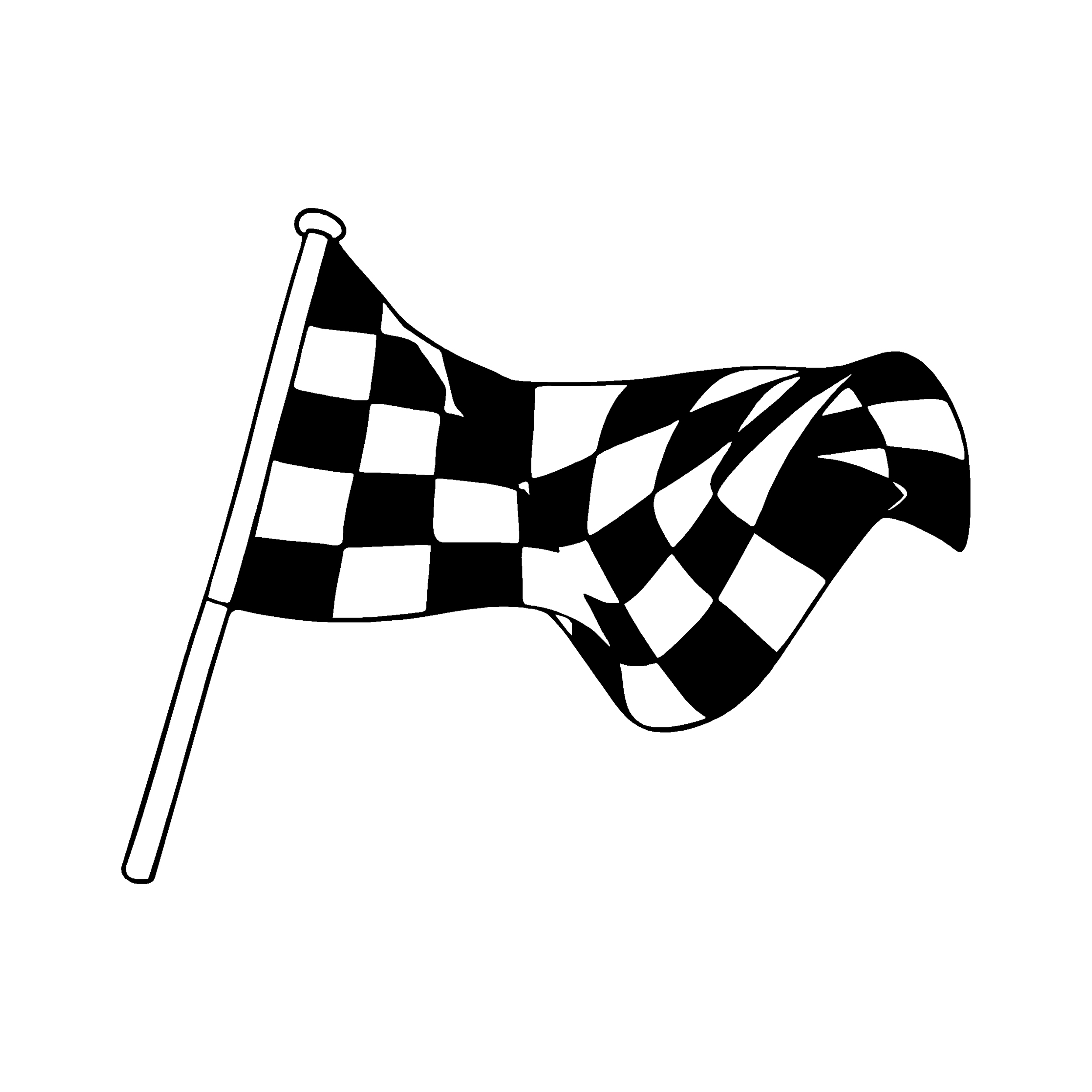 sticker autocollant damier sport tuning deco voiture decal racing drapeau