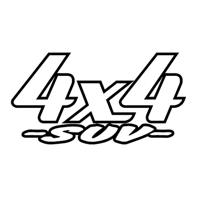 Sticker logo 4x4 suv ref 21