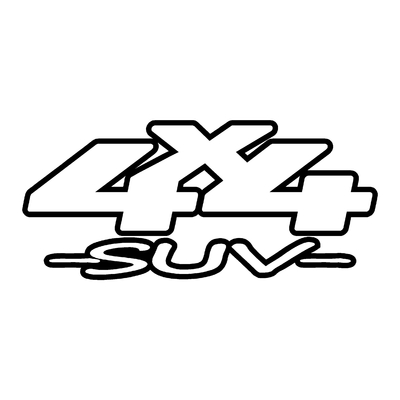 Sticker logo 4x4 suv ref 61