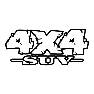Sticker logo 4x4 suv ref 85