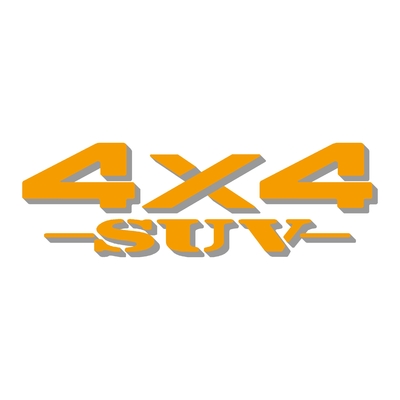 Sticker logo 4x4 suv ref 27