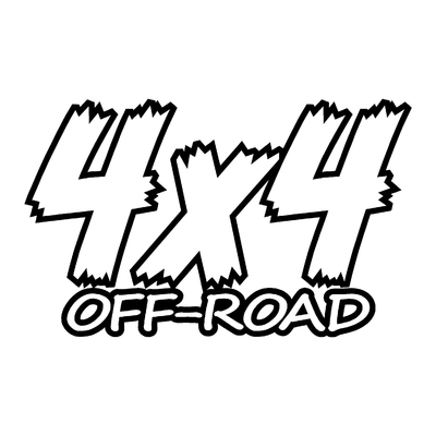 Sticker logo 4x4 off-road ref 85
