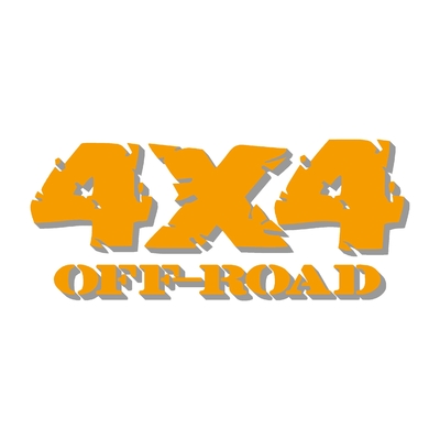 Sticker logo 4x4 off-road ref 75