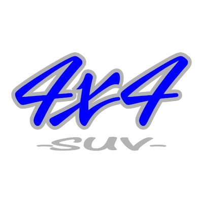 Sticker logo 4x4 suv ref 52