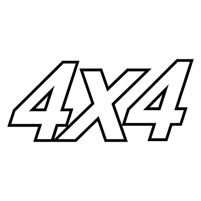 Sticker logo 4X4 ref 6