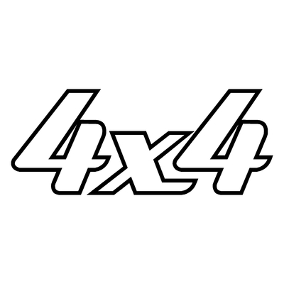 Sticker logo 4X4 ref 10