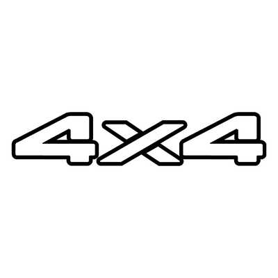 Sticker logo 4X4 ref 14