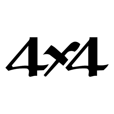 Sticker logo 4X4 ref 25