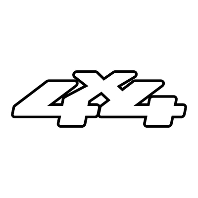 Sticker logo 4X4 ref 34