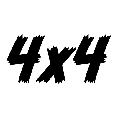 Sticker logo 4X4 ref 41