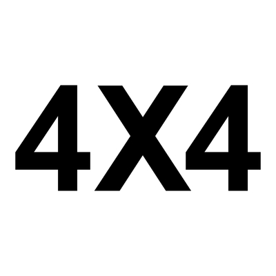 Sticker logo 4X4 ref 53
