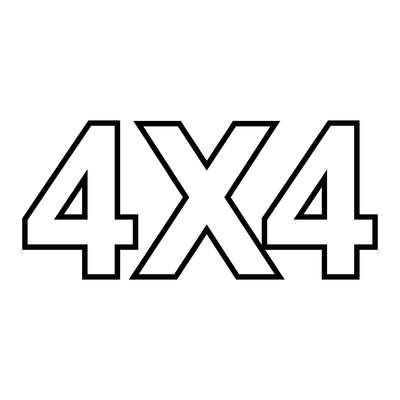 Sticker logo 4X4 ref 54