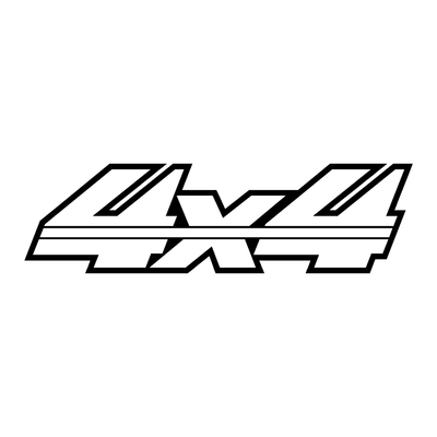 Sticker logo 4X4 ref 58