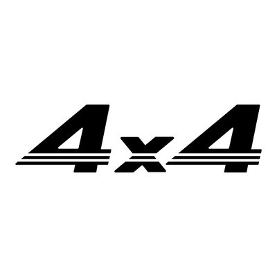 Sticker logo 4X4 ref 61