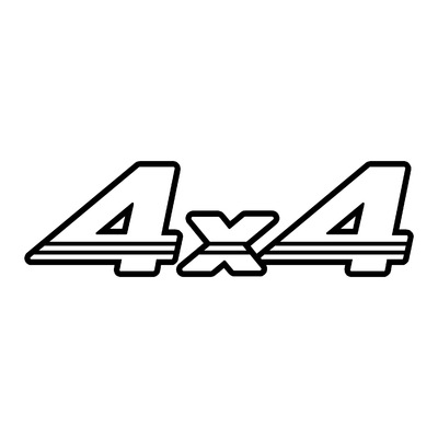 Sticker logo 4X4 ref 62